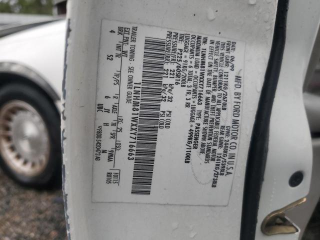 1LNHM81WXXY716663 - 1999 LINCOLN TOWN CAR EXECUTIVE Weiß Foto 12