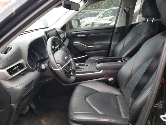 5TDGZRAH9MS075893 - 2021 TOYOTA HIGHLANDER XLE BLACK photo 7