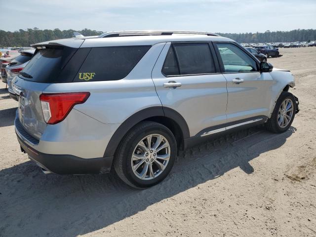 1FMSK8FH0LGD03155 - 2020 FORD EXPLORER LIMITED SILVER photo 3