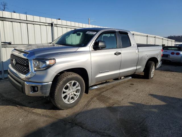 5TFUM5F11KX082981 - 2019 TOYOTA TUNDRA DOUBLE CAB SR/SR5 SILVER photo 1