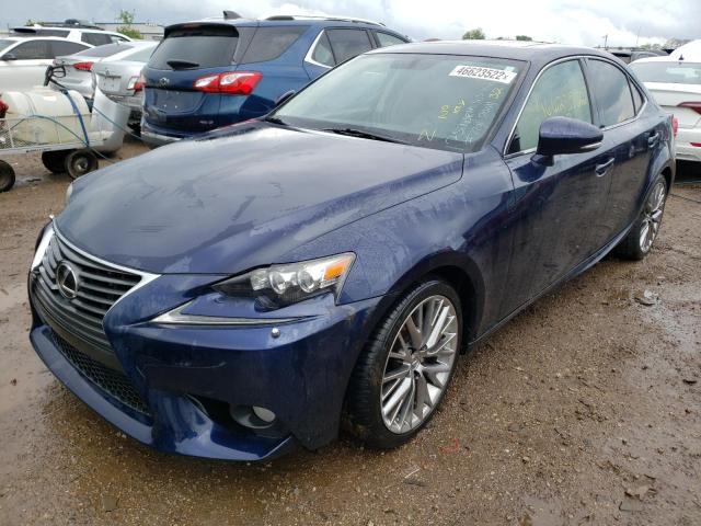 JTHCF1D2XE5003042 - 2014 LEXUS IS 250 BLUE photo 2