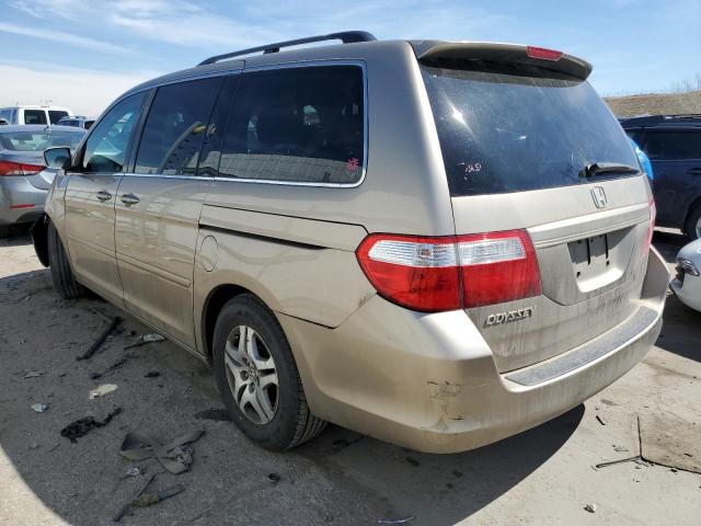 5FNRL38736B419679 - 2006 HONDA ODYSSEY EXL TAN photo 2