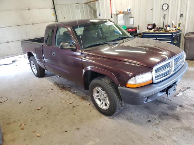 1D7GL12K44S559822 - 2004 DODGE DAKOTA SXT BURGUNDY photo 4