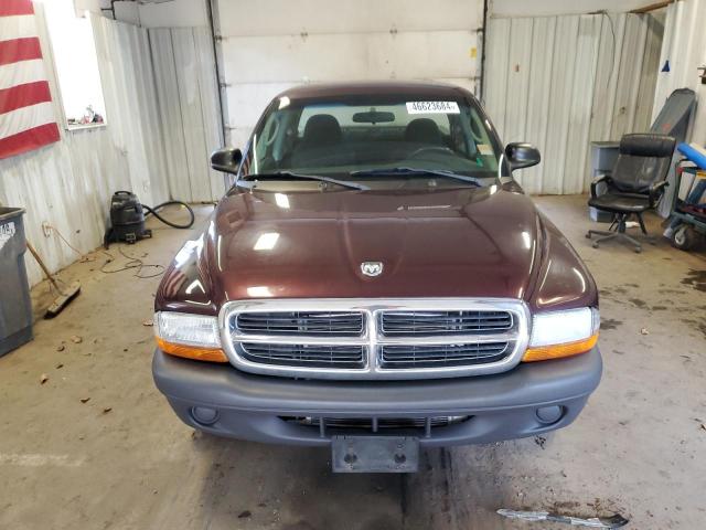 1D7GL12K44S559822 - 2004 DODGE DAKOTA SXT BURGUNDY photo 5