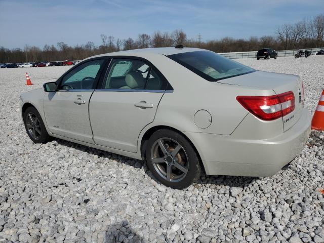 3LNHM28T77R666442 - 2007 LINCOLN MKZ CREAM photo 2