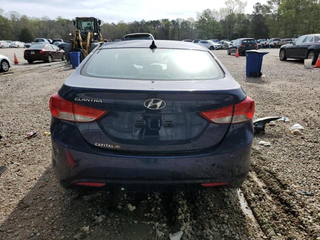 5NPDH4AE6DH173543 - 2013 HYUNDAI ELANTRA GLS BLUE photo 6