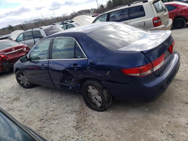 1HGCM56405A035200 - 2005 HONDA ACCORD LX BLUE photo 2