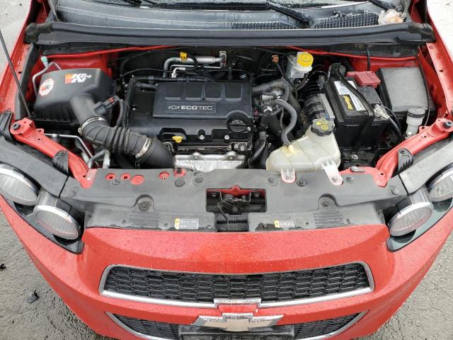 1G1JG6SB9D4176764 - 2013 CHEVROLET SONIC RS RED photo 11