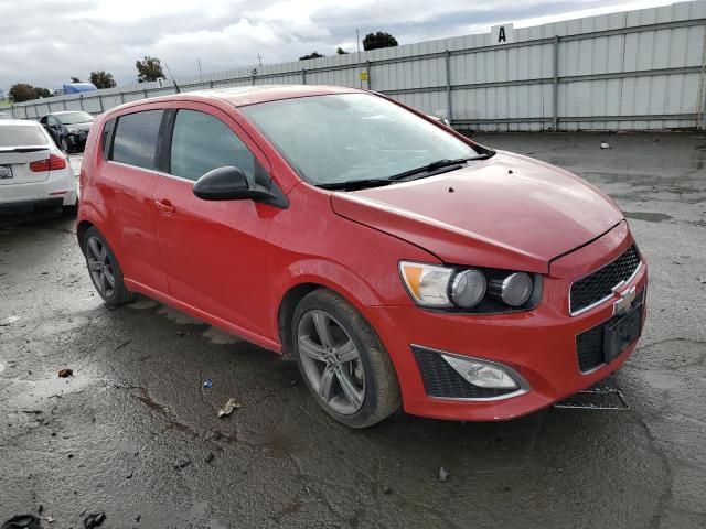 1G1JG6SB9D4176764 - 2013 CHEVROLET SONIC RS RED photo 4