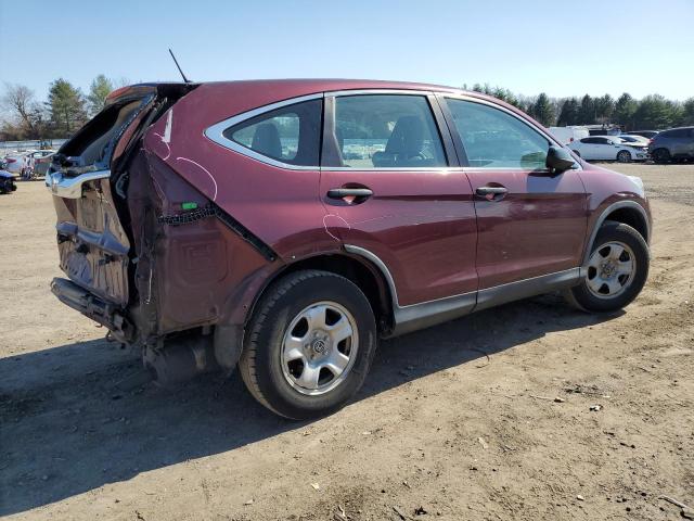 5J6RM4H32FL090058 - 2015 HONDA CR-V LX BURGUNDY photo 3