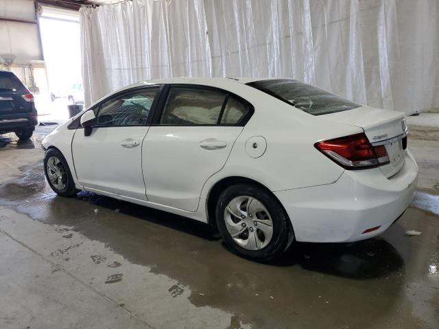 2HGFB2F55DH535511 - 2013 HONDA CIVIC LX WHITE photo 2