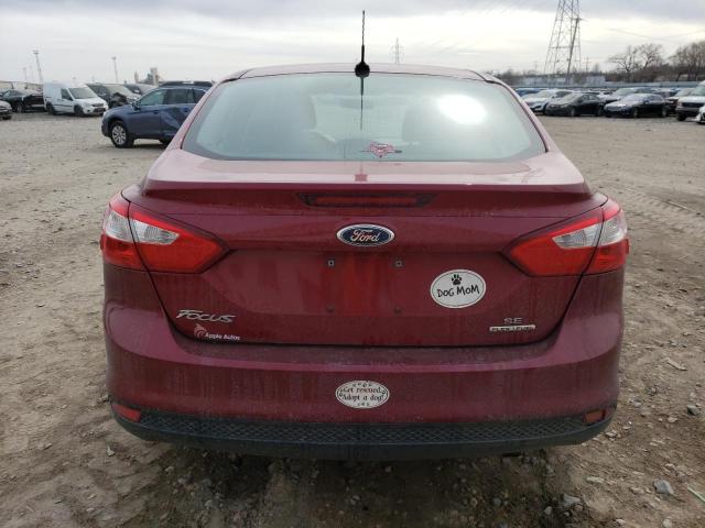 1FADP3F21EL374197 - 2014 FORD FOCUS SE RED photo 6