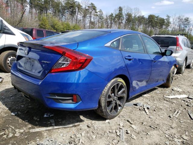 2HGFC2F88KH583105 - 2019 HONDA CIVIC SPORT 蓝色 照片 3