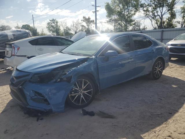 4T1G11AK0PU127072 - 2023 TOYOTA CAMRY SE NIGHT SHADE BLUE photo 1