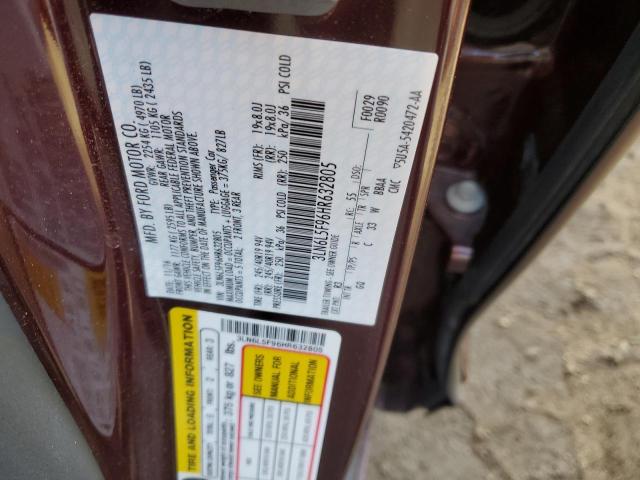 3LN6L5F96HR632805 - 2017 LINCOLN MKZ RESERVE ბურგუნდია ფოტო 12