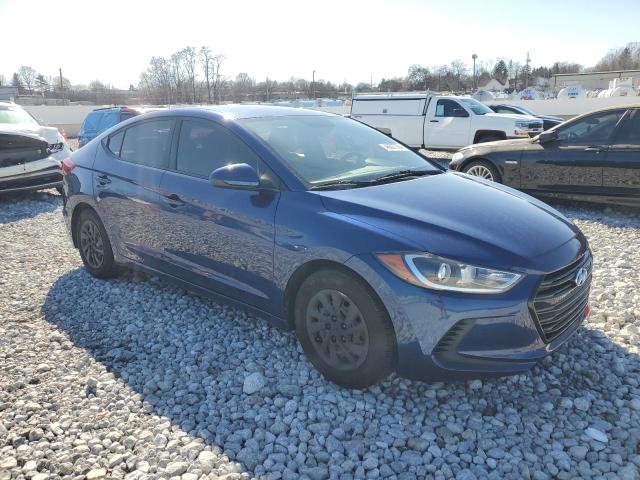 5NPD74LF0HH100330 - 2017 HYUNDAI ELANTRA SE BLUE photo 4