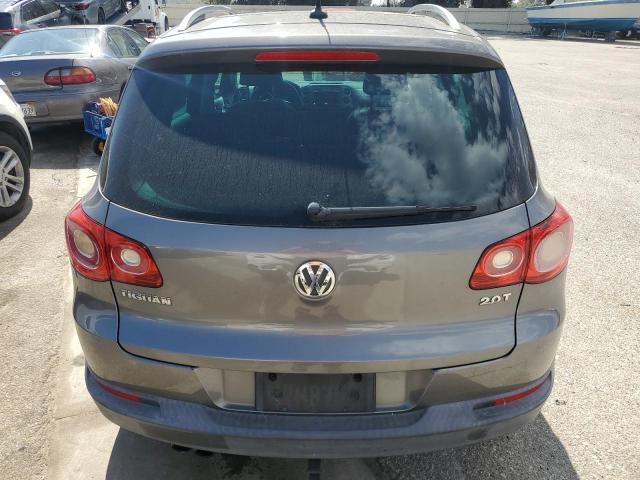 WVGAV7AX4BW530431 - 2011 VOLKSWAGEN TIGUAN S GRAY photo 6