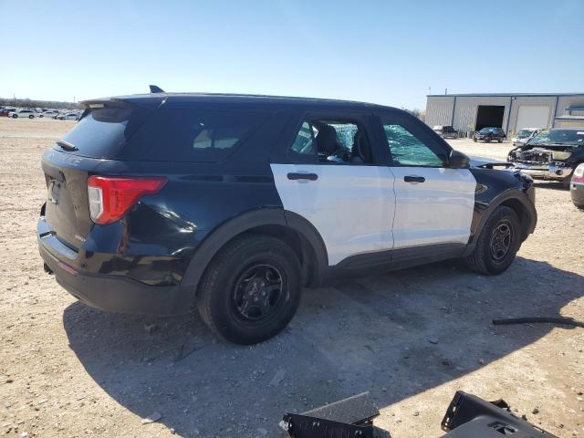 1FM5K8AB8MGC33356 - 2021 FORD EXPLORER POLICE INTERCEPTOR 黑色 照片 3