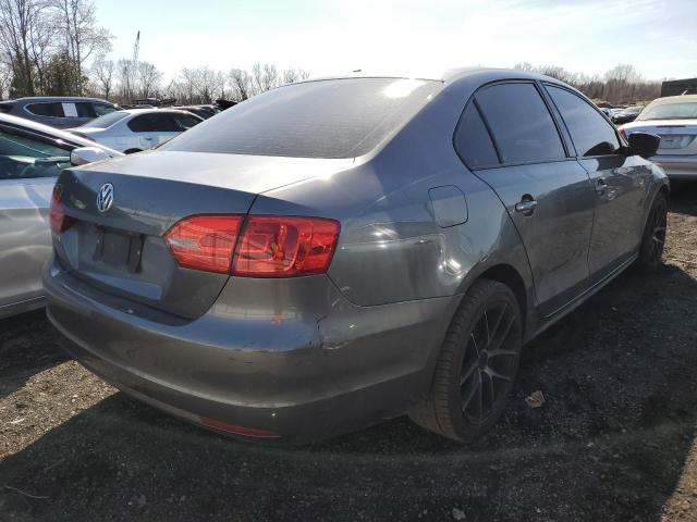 3VW2K7AJ3BM347922 - 2011 VOLKSWAGEN JETTA BASE Գրաֆիտ լուսանկար 3