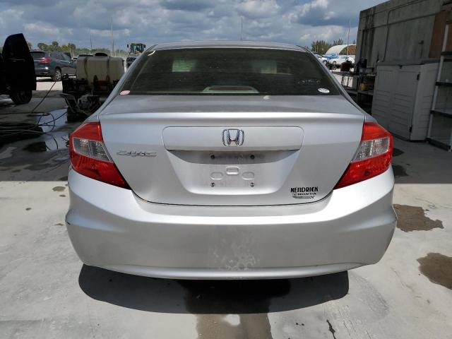 19XFB2F5XCE068417 - 2012 HONDA CIVIC LX SILVER photo 6