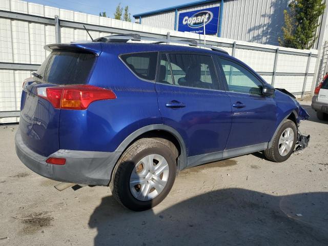 2T3ZFREV9FW153768 - 2015 TOYOTA RAV4 LE BLUE photo 3