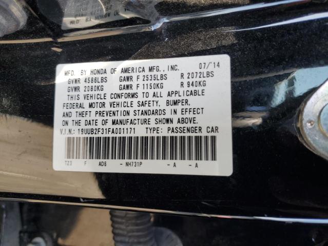 19UUB2F31FA001171 - 2015 ACURA TLX BLACK photo 12