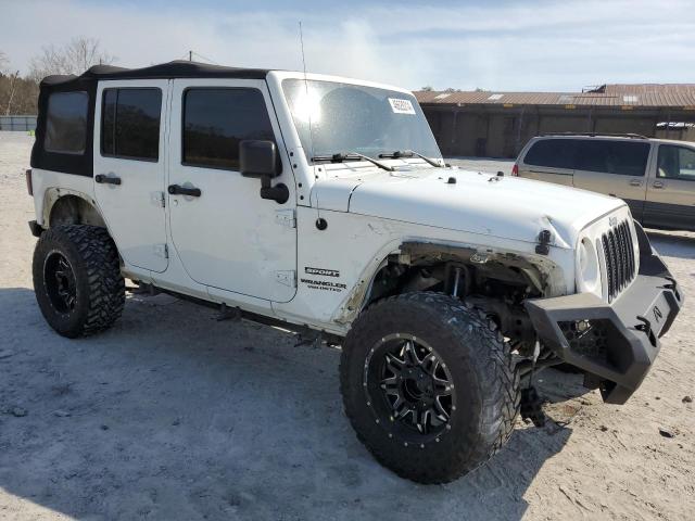 1C4BJWDG0FL541606 - 2015 JEEP WRANGLER U SPORT WHITE photo 4