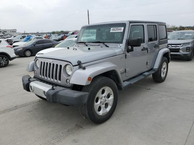 1C4BJWEG5EL103354 - 2014 JEEP WRANGLER U SAHARA SILVER photo 1