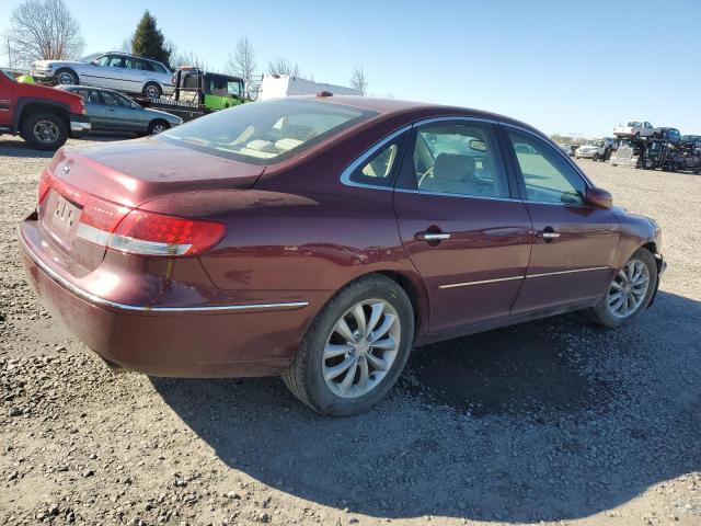 KMHFC46D78A332716 - 2008 HYUNDAI AZERA GLS MAROON photo 3