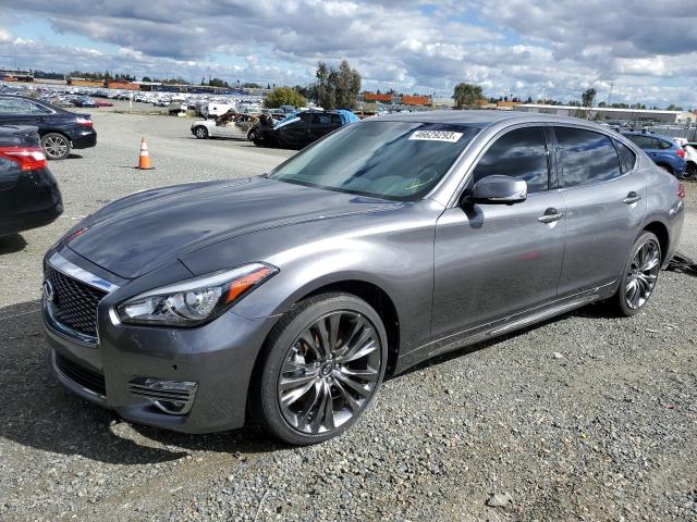 JN1BY1PR0KM725317 - 2019 INFINITI Q70L 3.7 LUXE GRAY photo 1