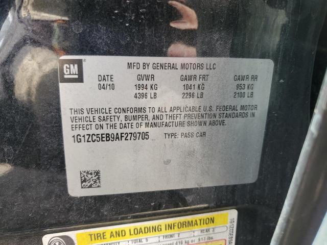 1G1ZC5EB9AF279705 - 2010 CHEVROLET MALIBU 1LT 黑色 照片 12