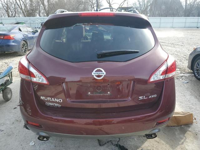 JN8AZ1MW5CW224773 - 2012 NISSAN MURANO S BURGUNDY photo 6