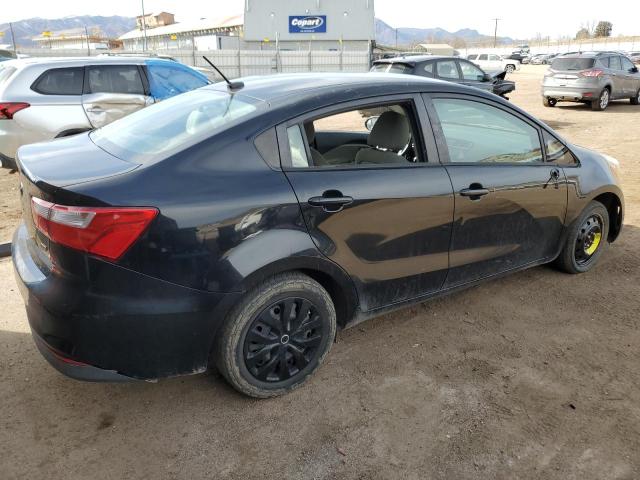 KNADM4A36G6540012 - 2016 KIA RIO LX BLACK photo 3