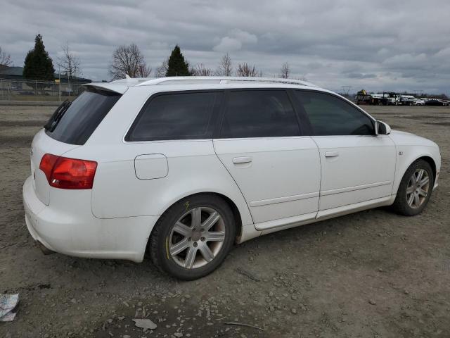 WAUKF78E18A167101 - 2008 AUDI A4 2.0T AVANT QUATTRO WHITE photo 3