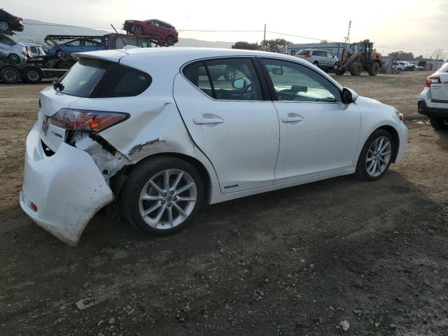 JTHKD5BH8D2172993 - 2013 LEXUS CT 200 WHITE photo 3