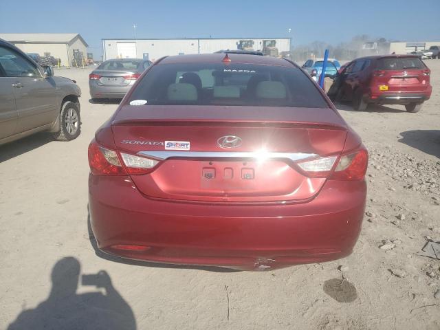 5NPEB4AC1DH600471 - 2013 HYUNDAI SONATA GLS RED photo 6