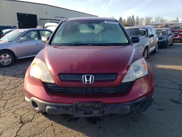 JHLRE48327C082890 - 2007 HONDA CR-V LX BURGUNDY photo 5