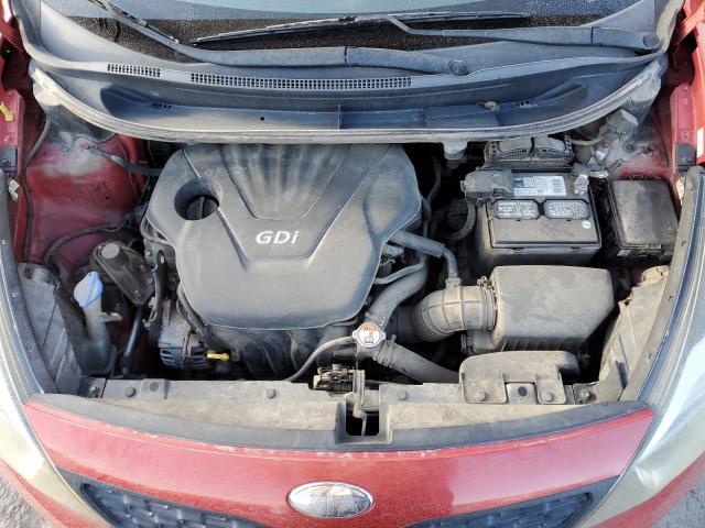 KNADM4A30D6213990 - 2013 KIA RIO LX RED photo 11