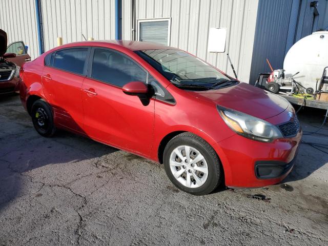 KNADM4A30D6213990 - 2013 KIA RIO LX RED photo 4