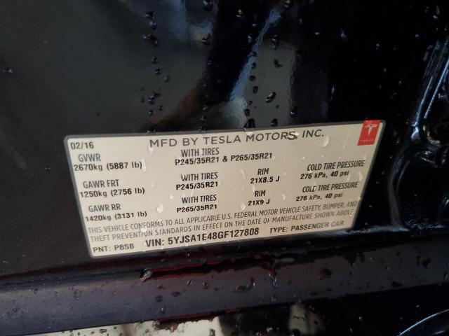 5YJSA1E48GF127808 - 2016 TESLA MODEL S Qara foto 12
