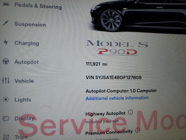 5YJSA1E48GF127808 - 2016 TESLA MODEL S Qara foto 9