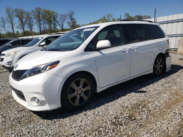 5TDXZ3DC2HS803170 - 2017 TOYOTA SIENNA SE WHITE photo 1