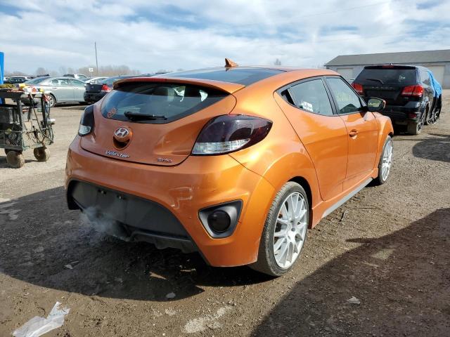 KMHTC6AE1FU240284 - 2015 HYUNDAI VELOSTER TURBO ORANGE photo 3