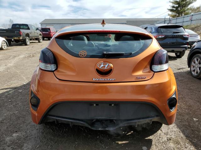 KMHTC6AE1FU240284 - 2015 HYUNDAI VELOSTER TURBO ORANGE photo 6