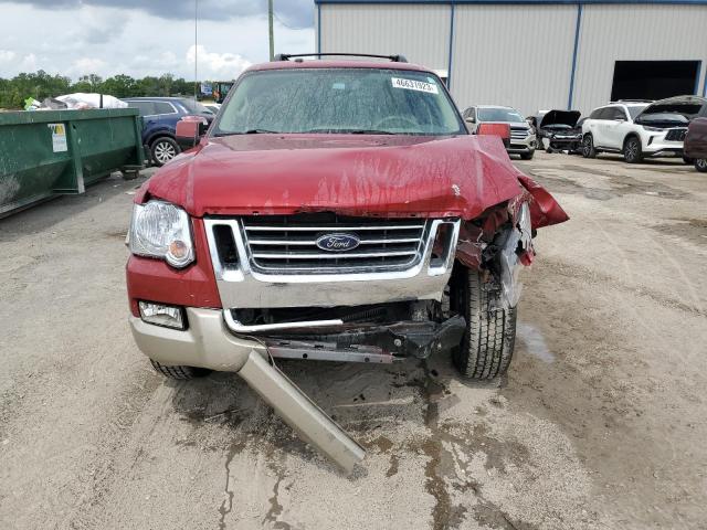 1FMEU6EE0AUA16884 - 2010 FORD EXPLORER EDDIE BAUER RED photo 5