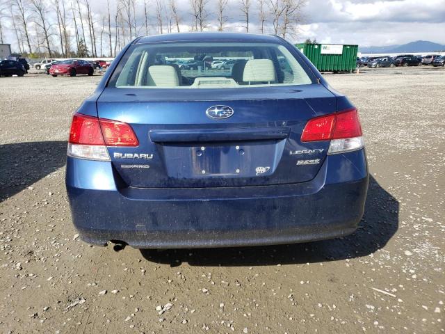 4S3BMBA64B3241542 - 2011 SUBARU LEGACY 2.5I BLUE photo 6