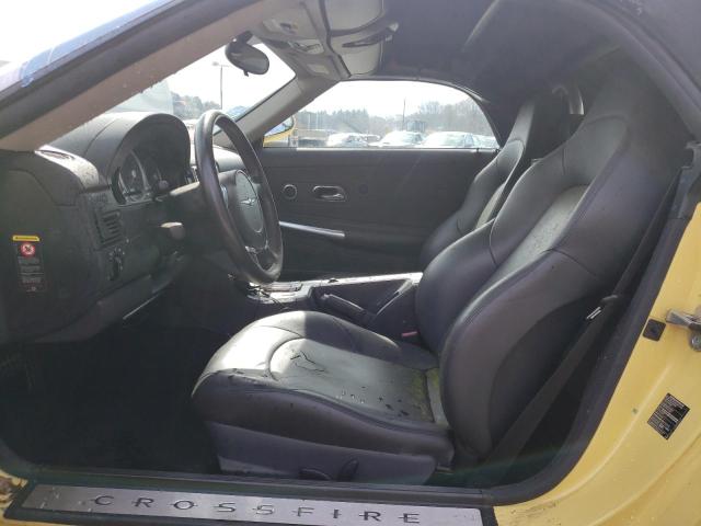 1C3AN65L65X051453 - 2005 CHRYSLER CROSSFIRE LIMITED YELLOW photo 7