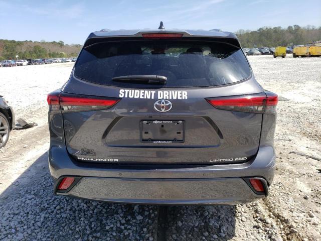 5TDDZRBHXMS135262 - 2021 TOYOTA HIGHLANDER LIMITED GRAY photo 6