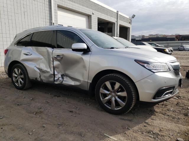 5FRYD4H87EB038969 - 2014 ACURA MDX ADVANCE SILVER photo 4