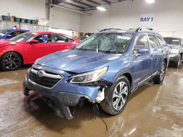 4S4BTANC6M3129188 - 2021 SUBARU OUTBACK LIMITED BLUE photo 1